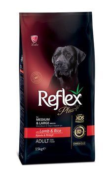 Reflex Plus Dog Adult Medium & Large Breeds Lamb & Rice сухой корм с ягненком для собак средних и крупных пород, 15 кг 3 301 грн фото