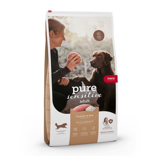 Mera Pure Sensitive Dog Adult Truthahn & Reis сухий корм з індичкою для дорослих собак усіх порід 12.5 кг