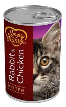 Lovely Hunter Kitten Rabbit and Chicken вологий корм з кроликом та куркою для кошенят 400 гр