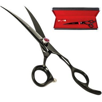 Davis Majutsu Titanium Curved изогнутые ножницы для стрижки собак, 21.6 см 19 484 грн фото