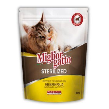 Morando Migliorgatto Sterilized сухой корм для стерилизованных котов с курицей, 800 гр 320 грн фото