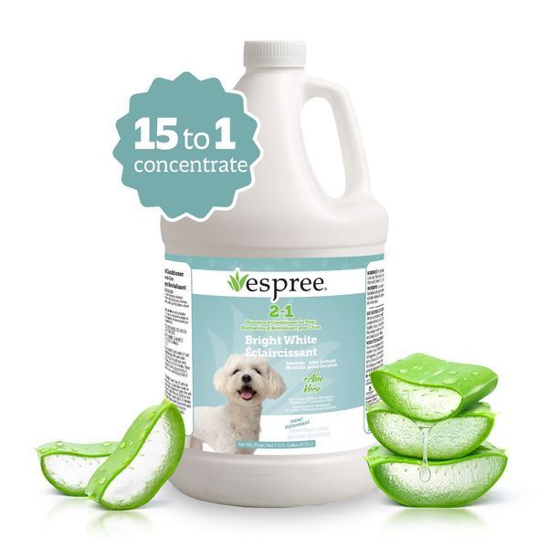 Espree Bright White Dog Shampoo & Conditioner 2 in 1 шампунь-кондиціонер для собак з білою шерстю, 3.79 л