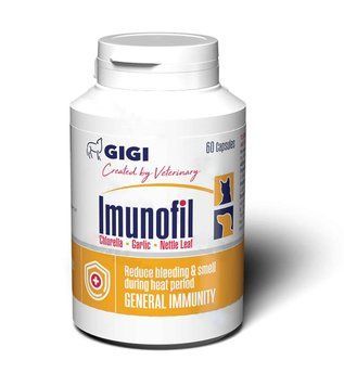 GiGi Imunofil витамины для укрепления иммунитета у собак и котов, 60 табл 494 грн фото