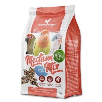 Перлина Степу Medium Mix корм для средних попугаев, 1 кг 150 грн фото