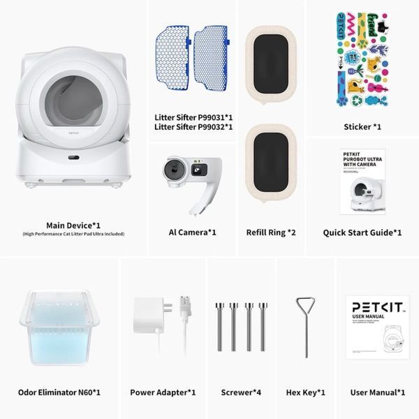 Petkit Purobot Ultra With Camera смарт-туалет для котов 33 206 грн фото