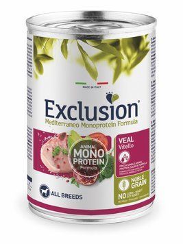 Exclusion Adult Dog Veal Wet влажный корм с телятиной для взрослых собак 400 гр 152 грн фото