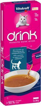 Vitakraft Drink Salmon ласощі для котів з лососем, 5 шт х 30 гр 190 грн фото