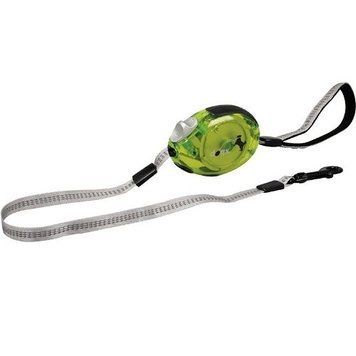 Flamingo Dogx2GO Belt Glassy S рулетка для собак до 12 кг, стрічка 2 м, зелена 838 грн фото