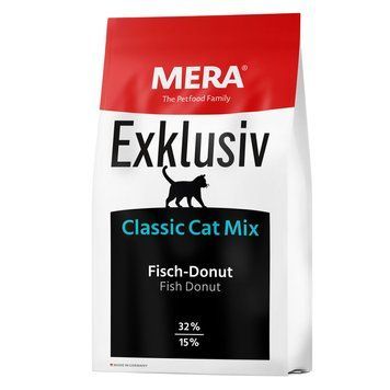 MERA Exclusiv Classic Cat Mix Fish - Donut сухой корм с рыбой для котов 10 кг