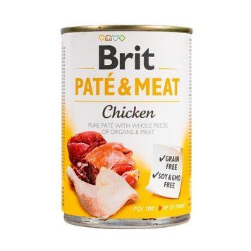 Brit Pate & Meat Dog Chicken вологий корм з куркою для собак, 400 гр 169 грн фото