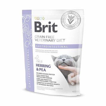 Brit VD Gastrointestinal Cat сухий корм для котів з проблемами ШКТ, 400 гр 339 грн фото