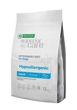 Nature's Protection Superior Care Veterinary Diet Hypoallergenic Insect Adult All Breed Dogs сухий корм гіпоалергенний з білком комах для дорослих собак усіх порід 1.5 кг 1 346 грн фото