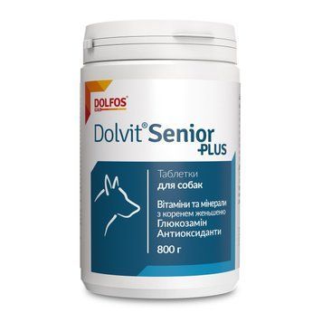 Dolvit Senior Plus витамины для пожилых собак 510 табл 1 875 грн фото