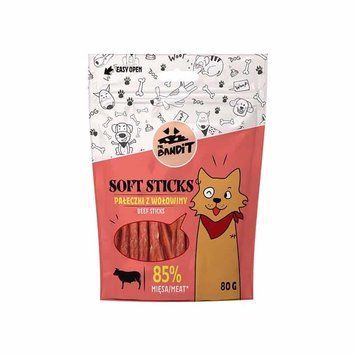 Mr. Bandit Soft Sticks ласощі для собак з яловичиною, 80 гр 151 грн фото