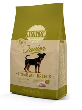 ARATON JUNIOR All Breeds сухий корм для цуценят усіх порід 3 кг 659 грн фото
