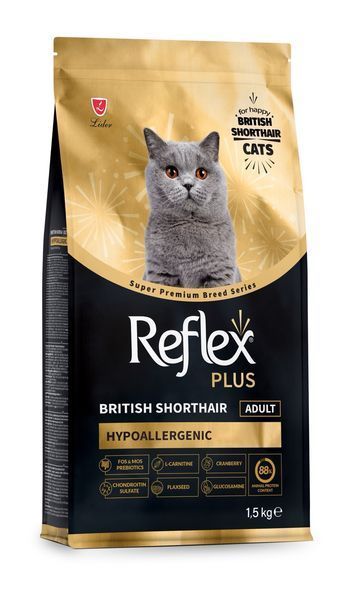 Reflex Plus British Shorthair Adult сухой корм для котов породы британская короткошерстная, 1.5 кг 740 грн фото