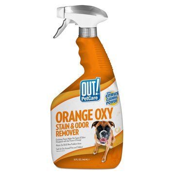 Out! Orange Oxy Stain & Odor Remover спрей для удаления пятен и запахов от животных, 946 мл