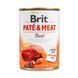 Brit Pate & Meat Dog Beef вологий корм з яловичиною та індичкою для собак, 400 гр 8595602557400 фото 1