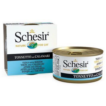 Schesir Tuna With Squid влажный корм для котов с тунцом и кальмаром, 85 гр 104 грн фото