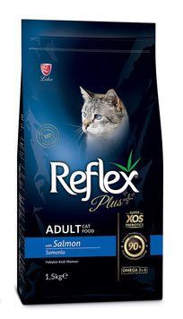 Reflex Plus Cat Adult Salmon сухой корм с лососем для котов, 1.5 кг 485 грн фото