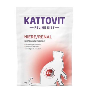 Kattovit Veterinary Niere Renal сухий корм для котів із захворюваннями нирок, 400 г