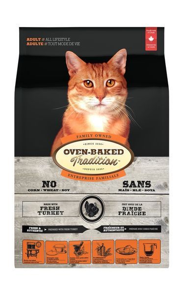 Oven-Baked Tradition Cat Adult Turkey сухий корм з індичкою для котів будь-якого віку 1.13 кг 1 236 грн фото