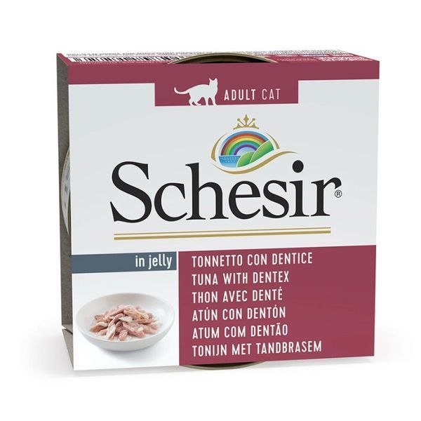 Schesir Tuna With Dentex вологий корм для котів з тунцем та зубаном, 85 гр 104 грн фото
