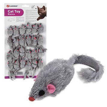 Flamingo Furry Mouse Grey іграшка для котів, 5 см 39 грн фото