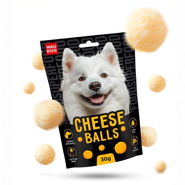 Waudog Dog Treats Cheese Balls лакомство для собак с сыром, 30 г