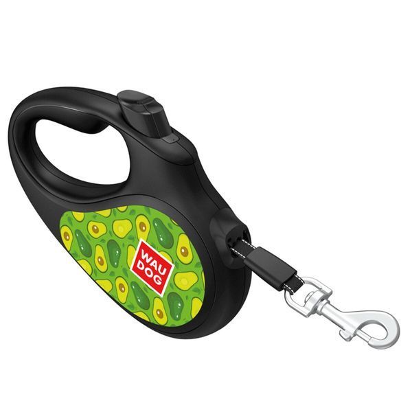 Waudog R-Leash L рулетка для собак з малюнком "Авокадо", стрічка, 5 м 868 грн фото