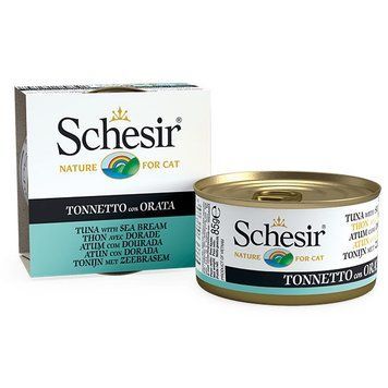 Schesir Tuna With Dorada влажный корм для котов с тунцом и дорадо, 85 гр 104 грн фото