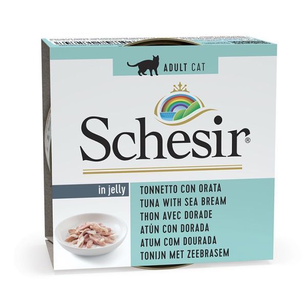 Schesir Tuna With Dorada вологий корм для котів з тунцем та дорадою, 85 гр 104 грн фото