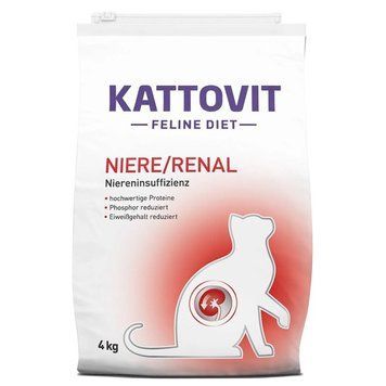 Kattovit Veterinary Niere Renal сухий корм для котів із захворюваннями нирок, 4 кг