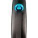 Flexi Black Design M рулетка для собак, стрічка 5 м, синій