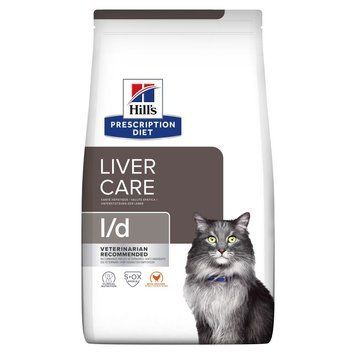 Hill's PD Feline L/D сухий корм для котів із захворюваннями печінки 1.5 кг 1 296 грн фото