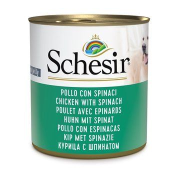 Schesir Chicken With Spinach влажный корм с курицей для собак, 285 гр 280 грн фото