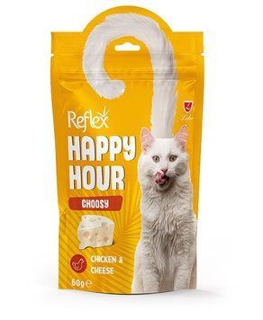 Reflex Happy Hour лакомство для привередливых кошек с курицей и сыром, 60 гр 60 грн фото