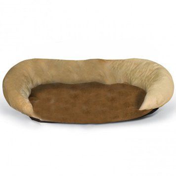 K&H Bolster лежак самосогревающийся для собак, 43 см х 35.5 см x 5 см, коричневый 1 327 грн фото