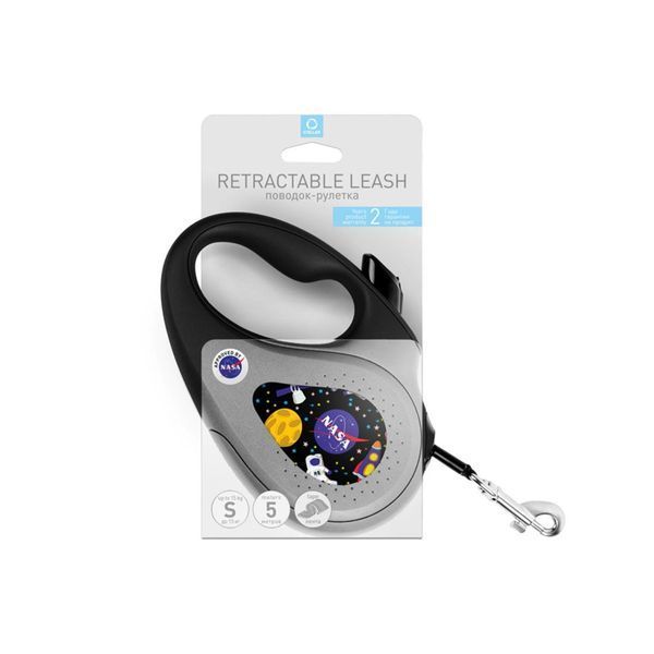 Waudog R-Leash S рулетка для собак с рисунком "Nasa", лента, 5 м 585 грн фото