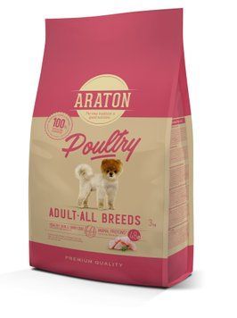 ARATON POULTRY Adult All Breeds сухий корм для дорослих собак всіх порід 3 кг 612 грн фото
