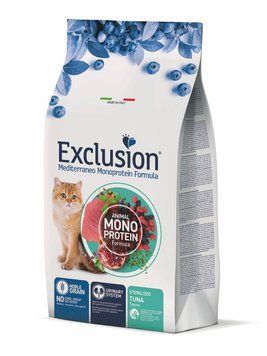 Exclusion Cat Sterilized Tuna сухой корм с тунцом для стерилизованных котов 1.5 кг 1 071 грн фото