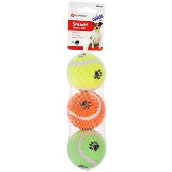 Flamingo Smash Tennis Ball іграшка для собак, 3 шт х 6 см 241 грн фото