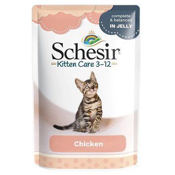 Schesir Kitten Care Chicken влажный корм с курицей для котят, 85 гр 98 грн фото