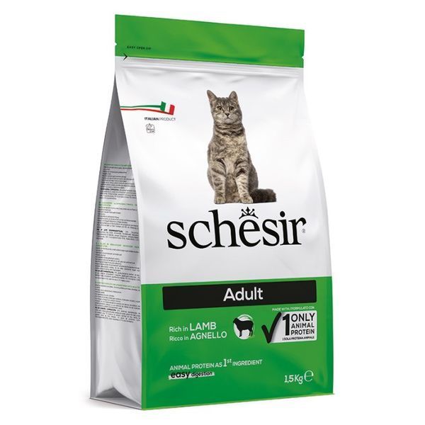 Schesir Cat Adult Lamb сухой корм с ягненком для котов, 1.5 кг 796 грн фото