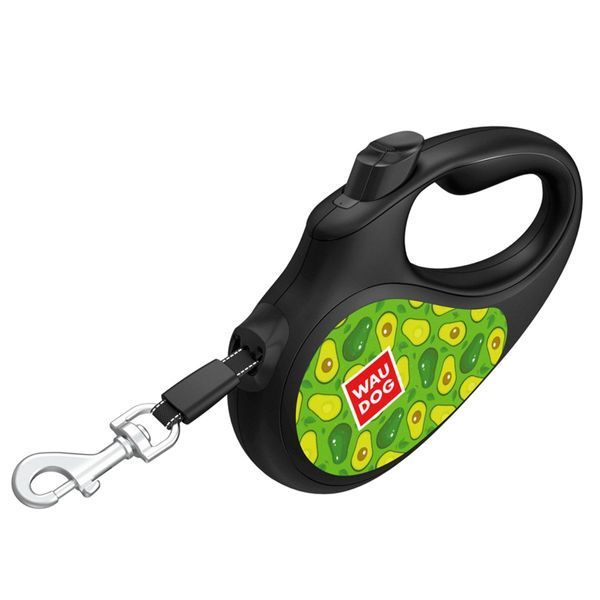 Waudog R-Leash S рулетка для собак с рисунком "Авокадо", лента, 5 м 584 грн фото