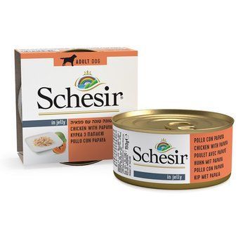Schesir Chicken Papaya влажный корм для собак с курицей и папайей, 150 гр 145 грн фото