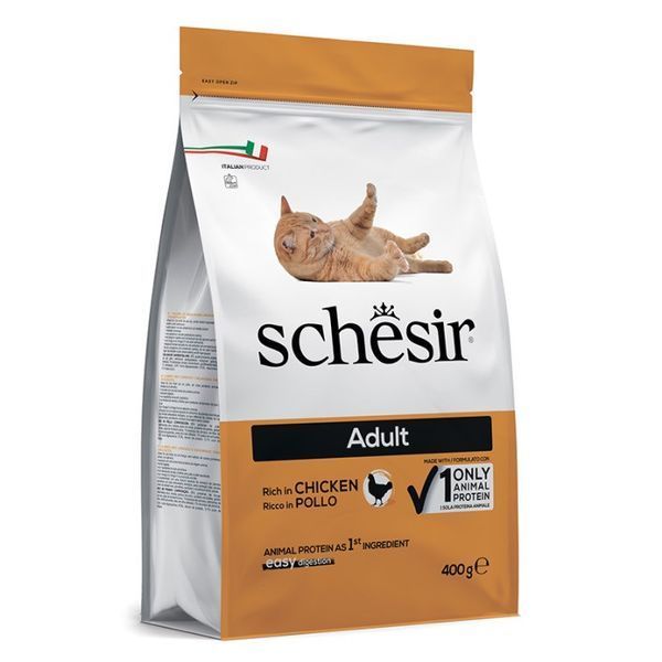 Schesir Cat Adult Chicken сухой корм с курицей для котов, 400 гр 278 грн фото
