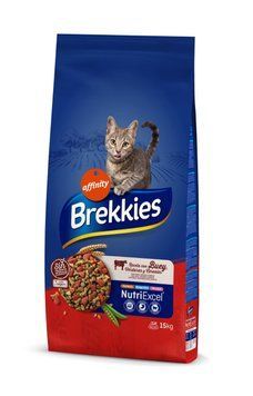 Brekkies Cat Beef сухий корм із яловичиною для котів, 15 кг 3 295 грн фото