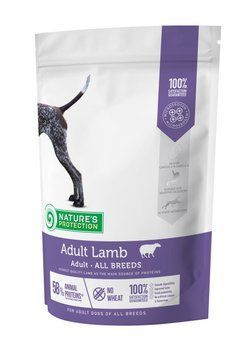 Nature's Protection Adult Lamb All Breeds сухий корм з ягнятиною для собак всіх порід 0.5 кг 297 грн фото