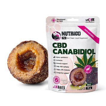 LK Baits Pet Nutrigo CBD лакомство с конопляным маслом для собак малых пород, 75 гр 576 грн фото